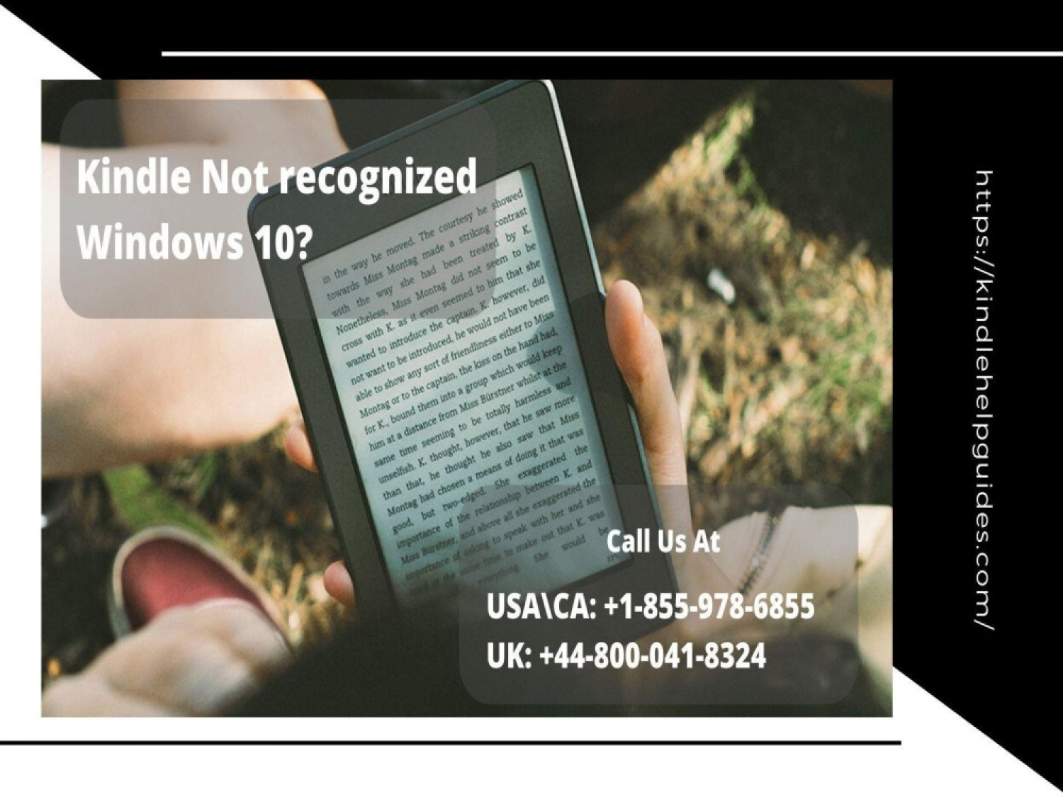 Facing Kindle Not Recognized Windows 10 Error? Call +1-855-978-6855 Infographic