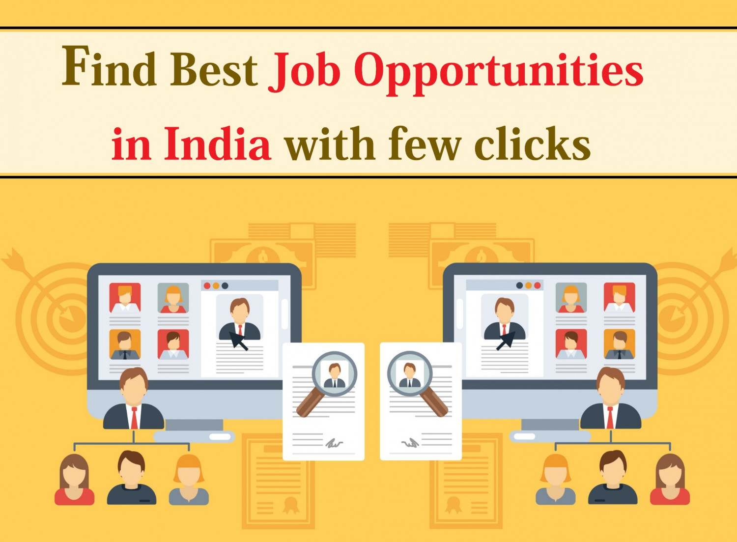 Find Best Job Opportunities in India with few clicks Infographic