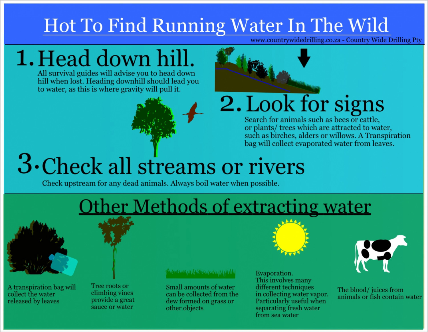 Finding Water Infographic