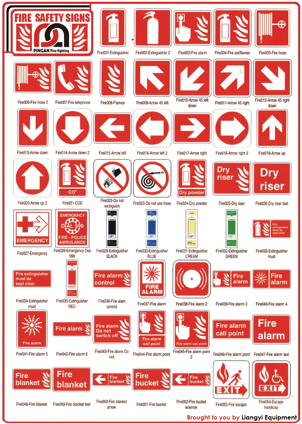 Fire Safety Signs by Liangyiequipment | Visual.ly