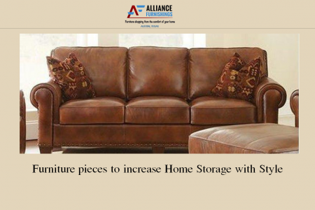 Furniture pieces to increase Home Storage with Style Infographic