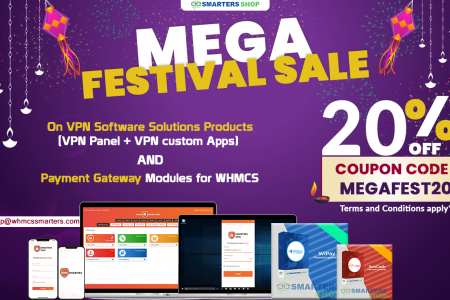 GET 20% OFF ON VPN SOFTWARE SOLUTIONS PRODUCTS AND PAYMENT GATEWAY MODULES Infographic