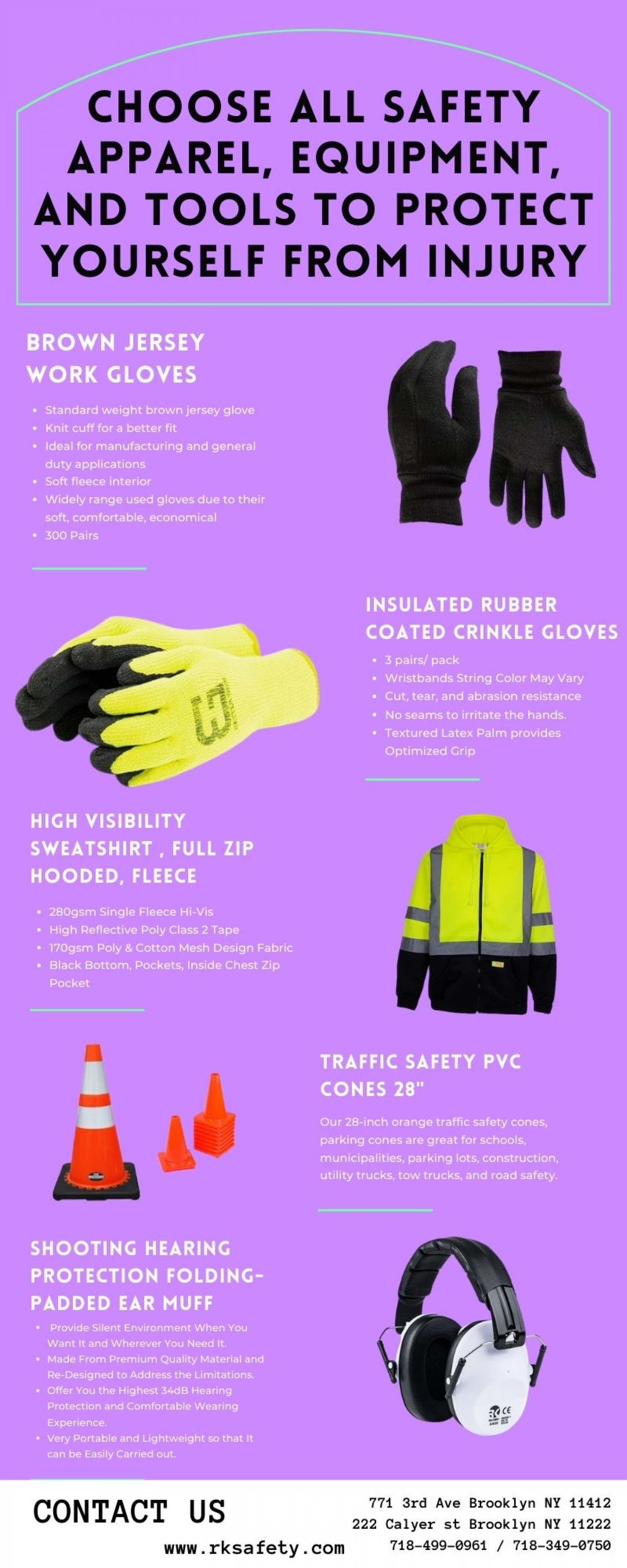 Get All Variety Work Gloves with RK Safety Infographic