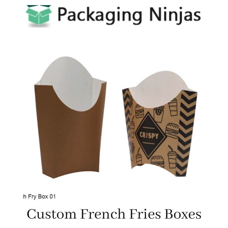 Disposable Box French Fries Box White Case Packaging Box Fried