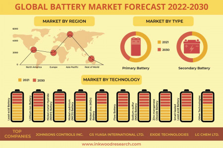 Global Battery Market Size Industry Report 2022-2030 | Power Infographic