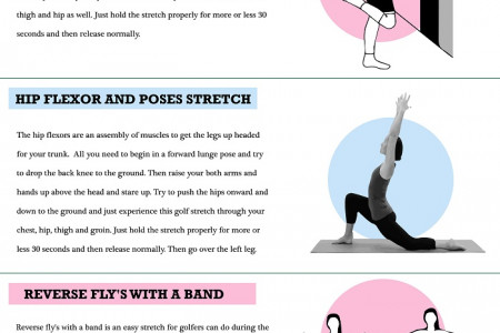 Golf Stretches to Improve Flexibility & Better Swing Infographic