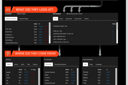 Google Analytics as an infographic Infographic