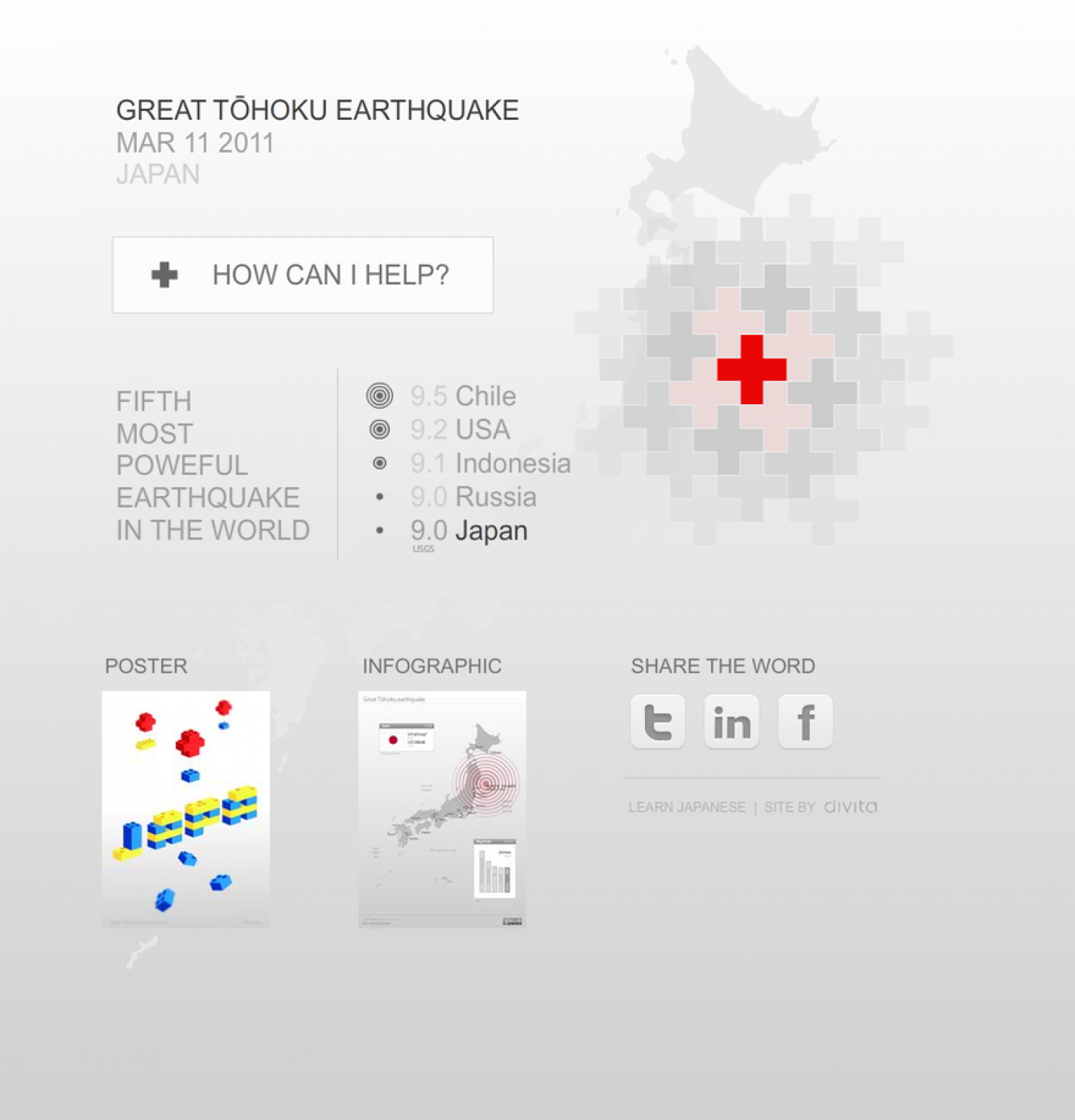 Great Tohoku Earthquake  Infographic