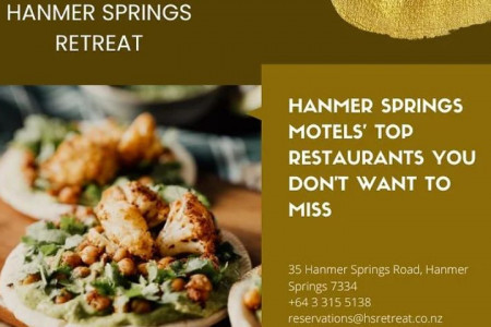 Hanmer Springs Motels' Top Restaurants You don't Want to Miss Infographic