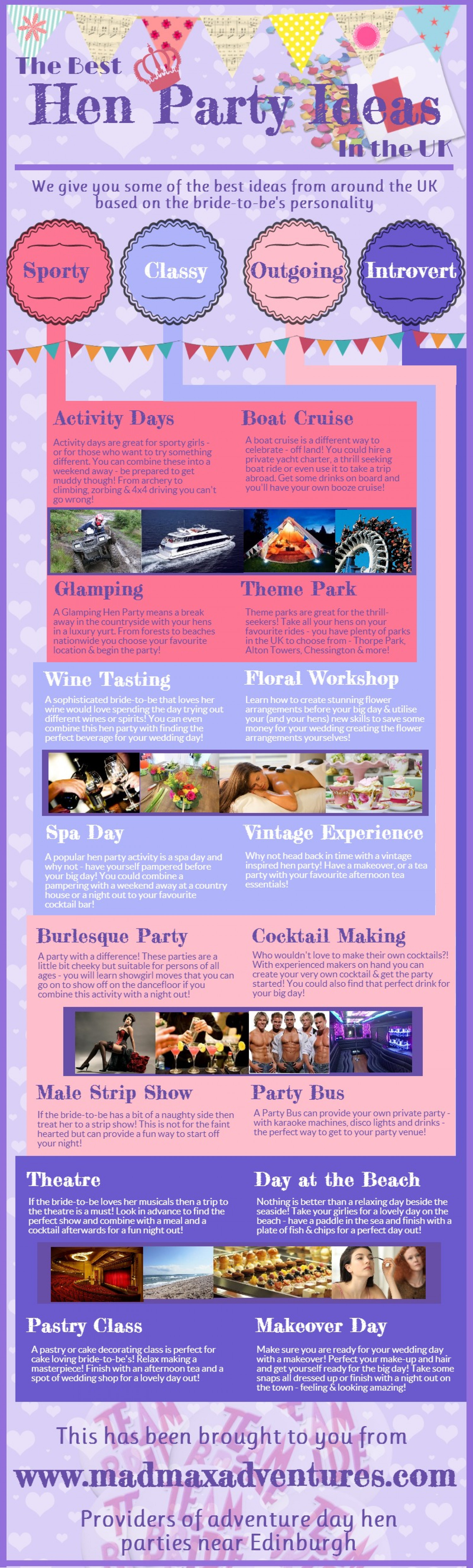 Hen Party Ideas in the UK Infographic