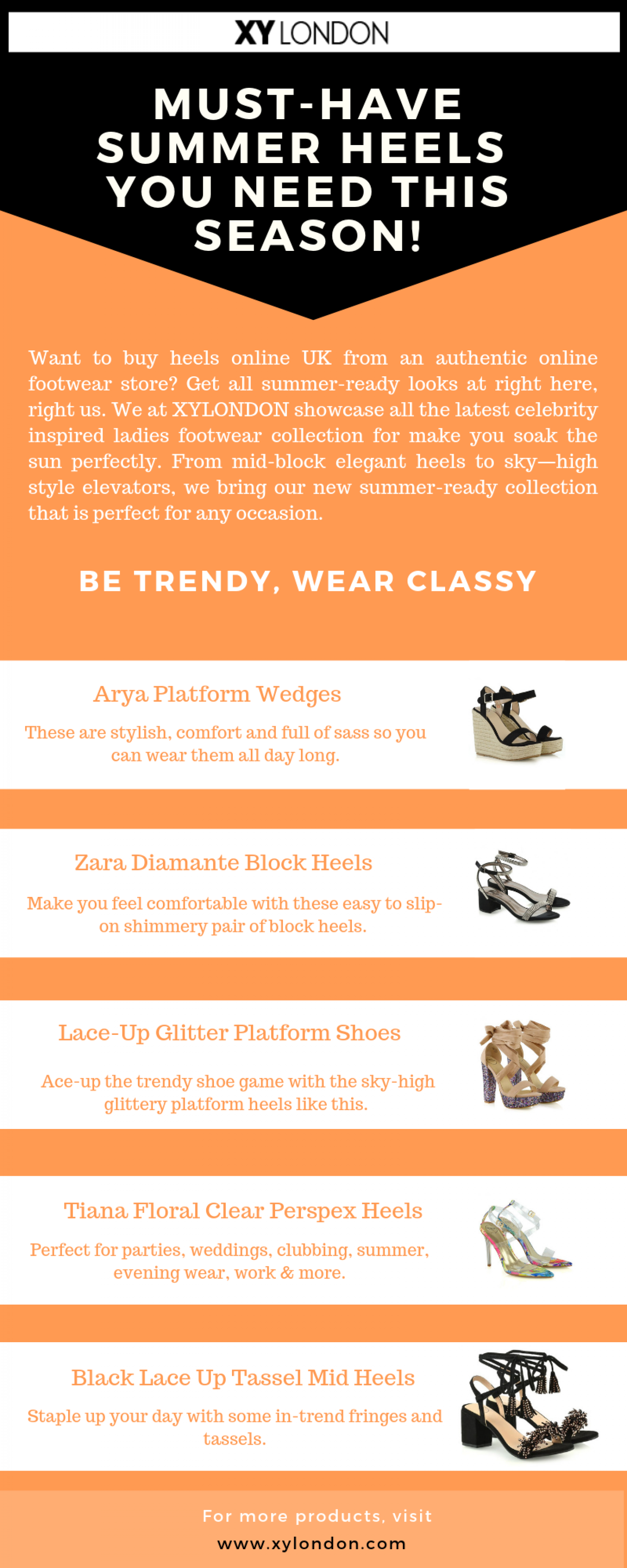High Heels for Women For This Summer Season Infographic