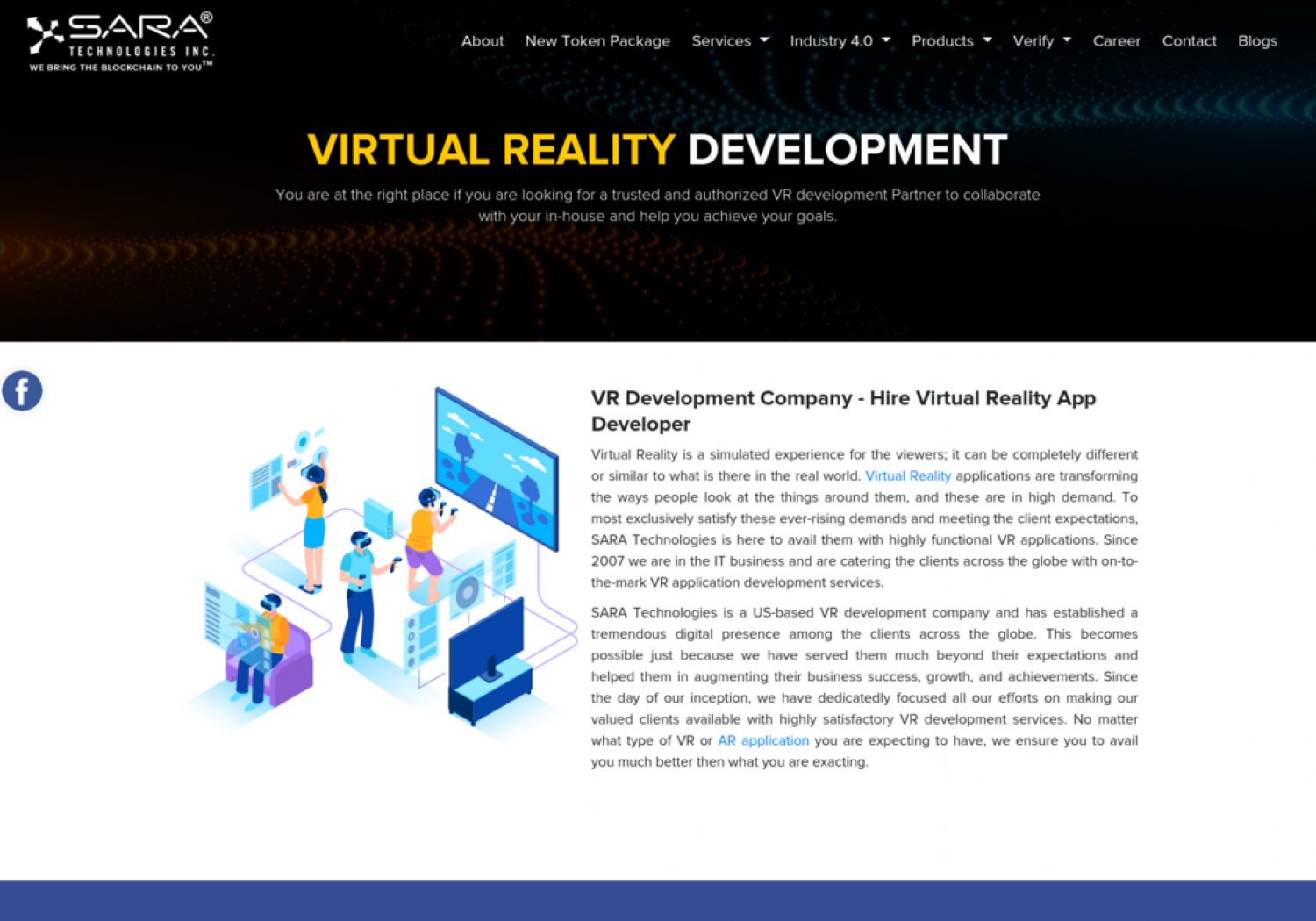 Hire a Virtual Reality Development Company Infographic