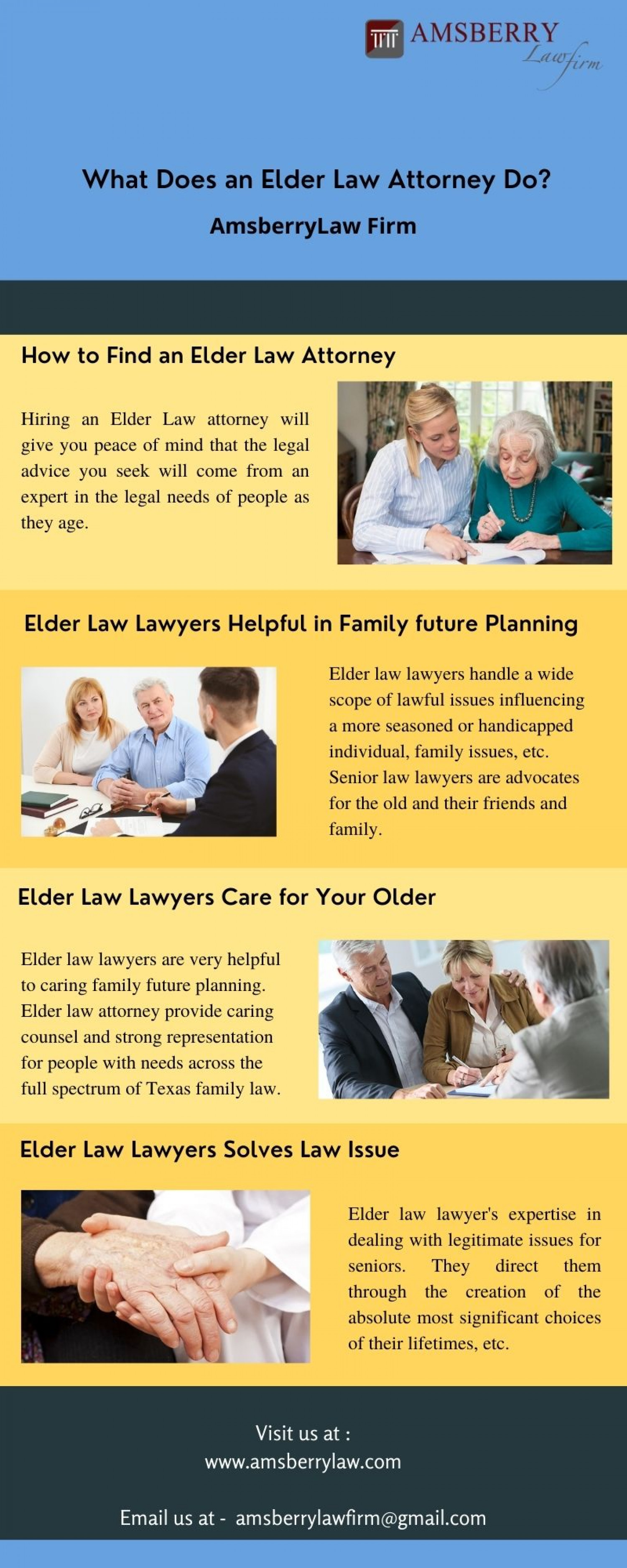 Hire an Elder Law Lawyers Infographic