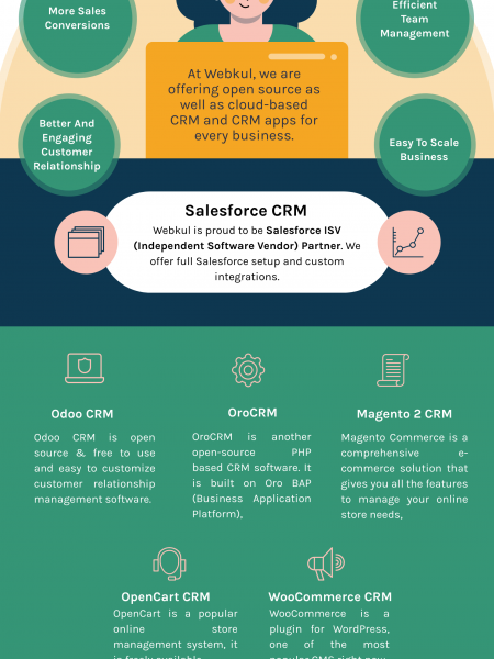 Hire Best Custom CRM Development Company |  Webkul.com Infographic