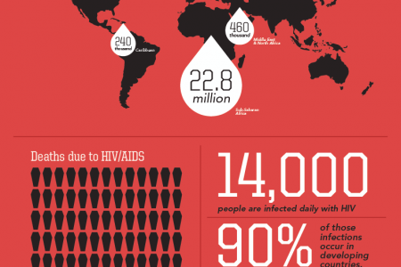 HIV/AIDS in the World Infographic