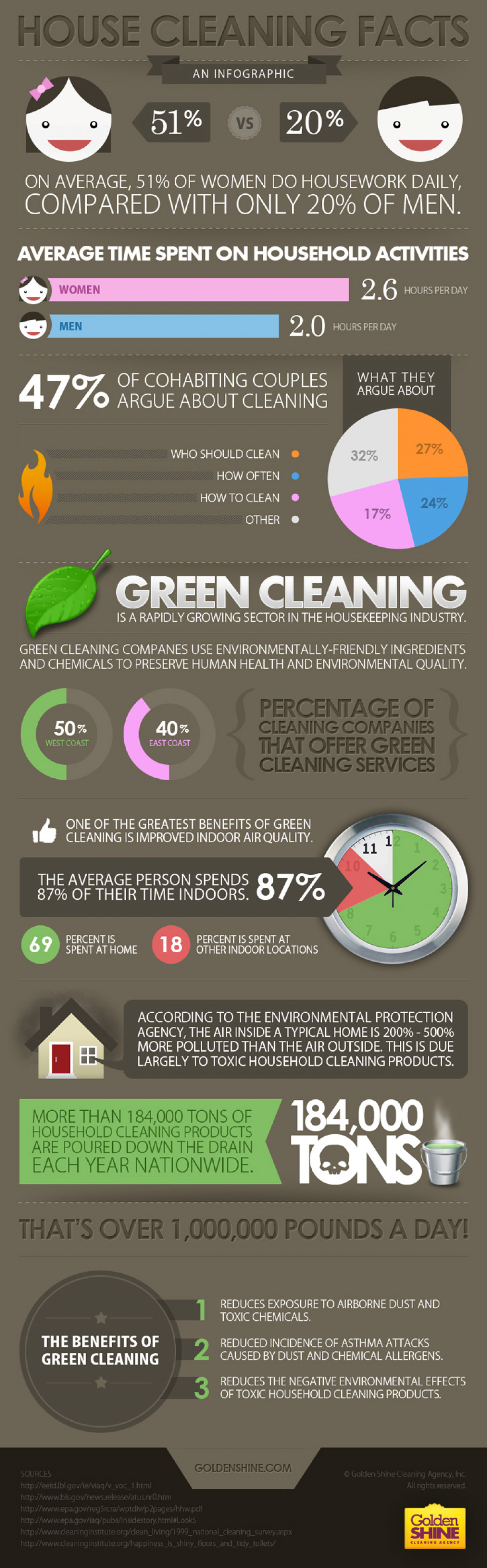 House Cleaning Facts Infographic