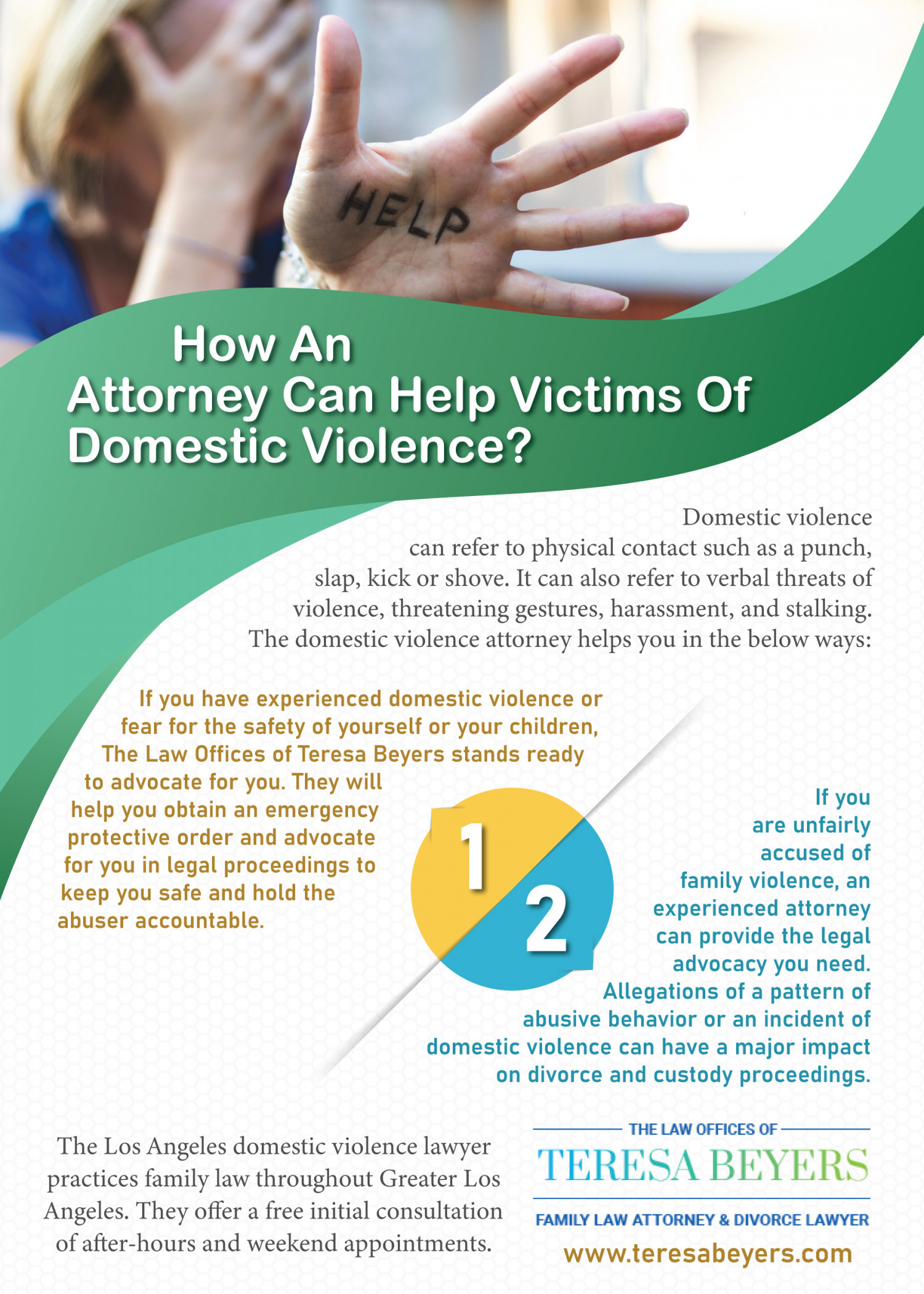 How An Attorney Can Help Victims Of Domestic Violence? Infographic