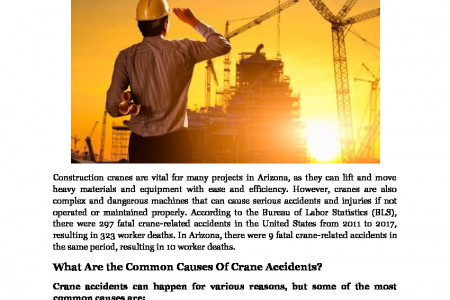 How Arizona Construction Crane Accidents Happen Infographic