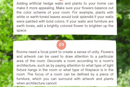 How Artificial Plants Beautify Your Home Infographic