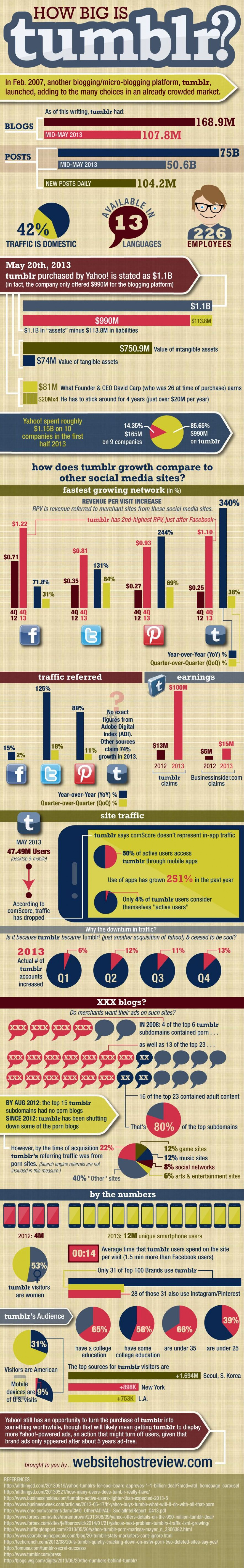 How Big is Tumblr? Infographic