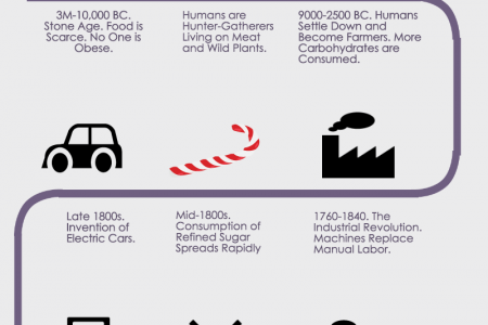 How Did We Become So Large? – From Stone Age to Biggest Loser Infographic