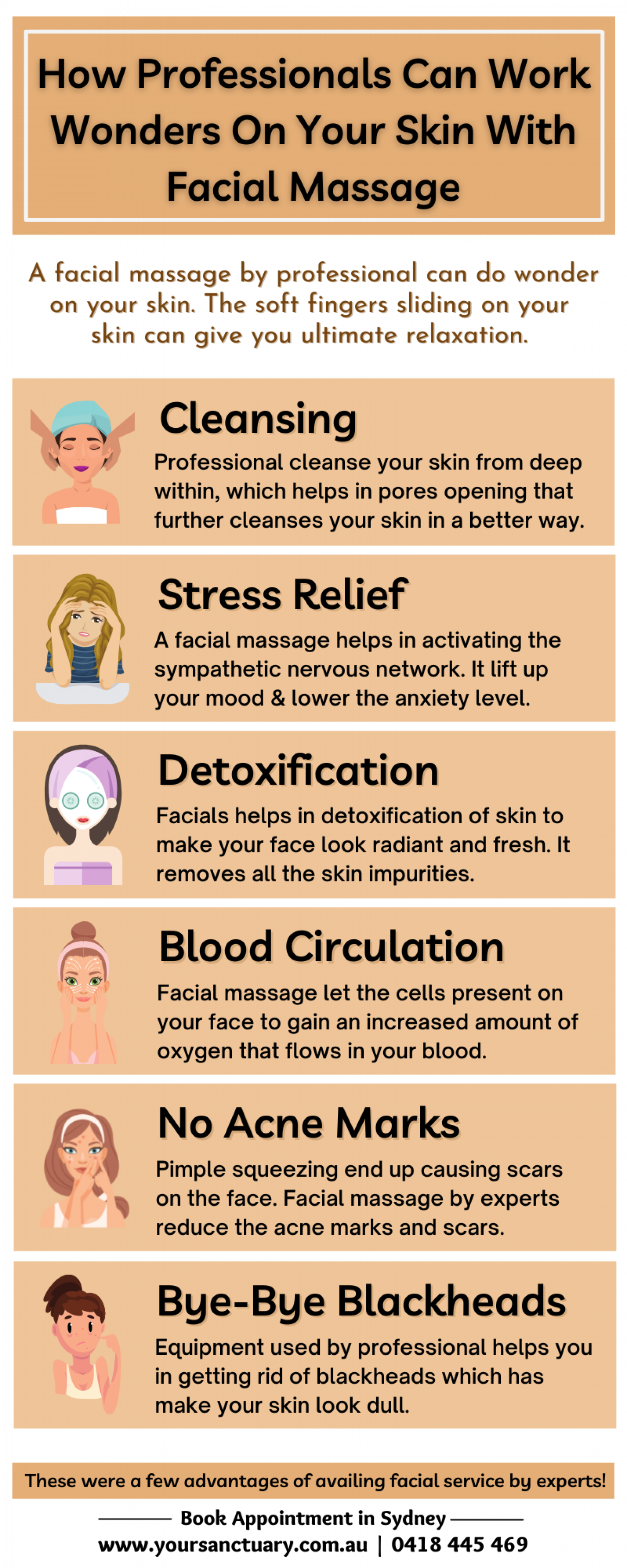 How Professionals Can Work Wonders on Your Skin with Facial Massage Infographic