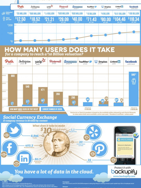 How Social Data is Valued Infographic