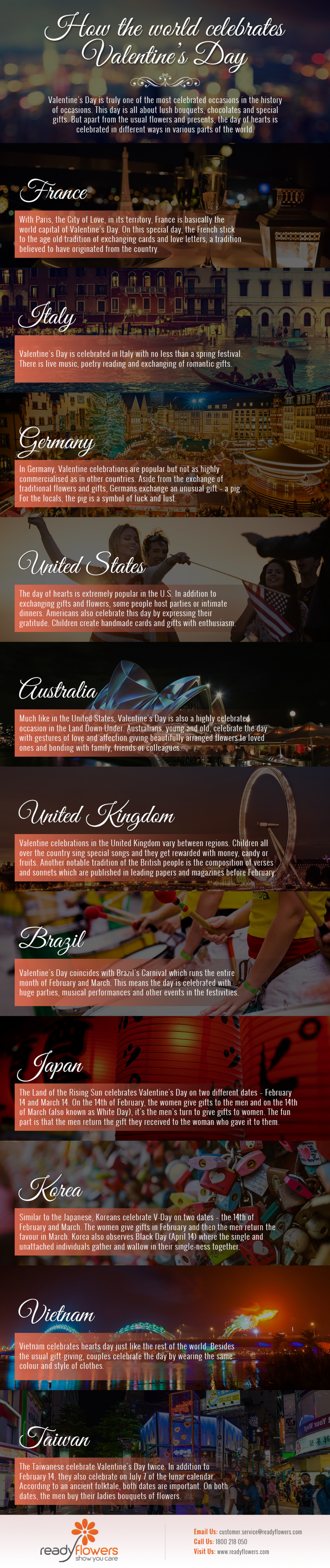 How the World Celebrates Valentine’s Day Infographic