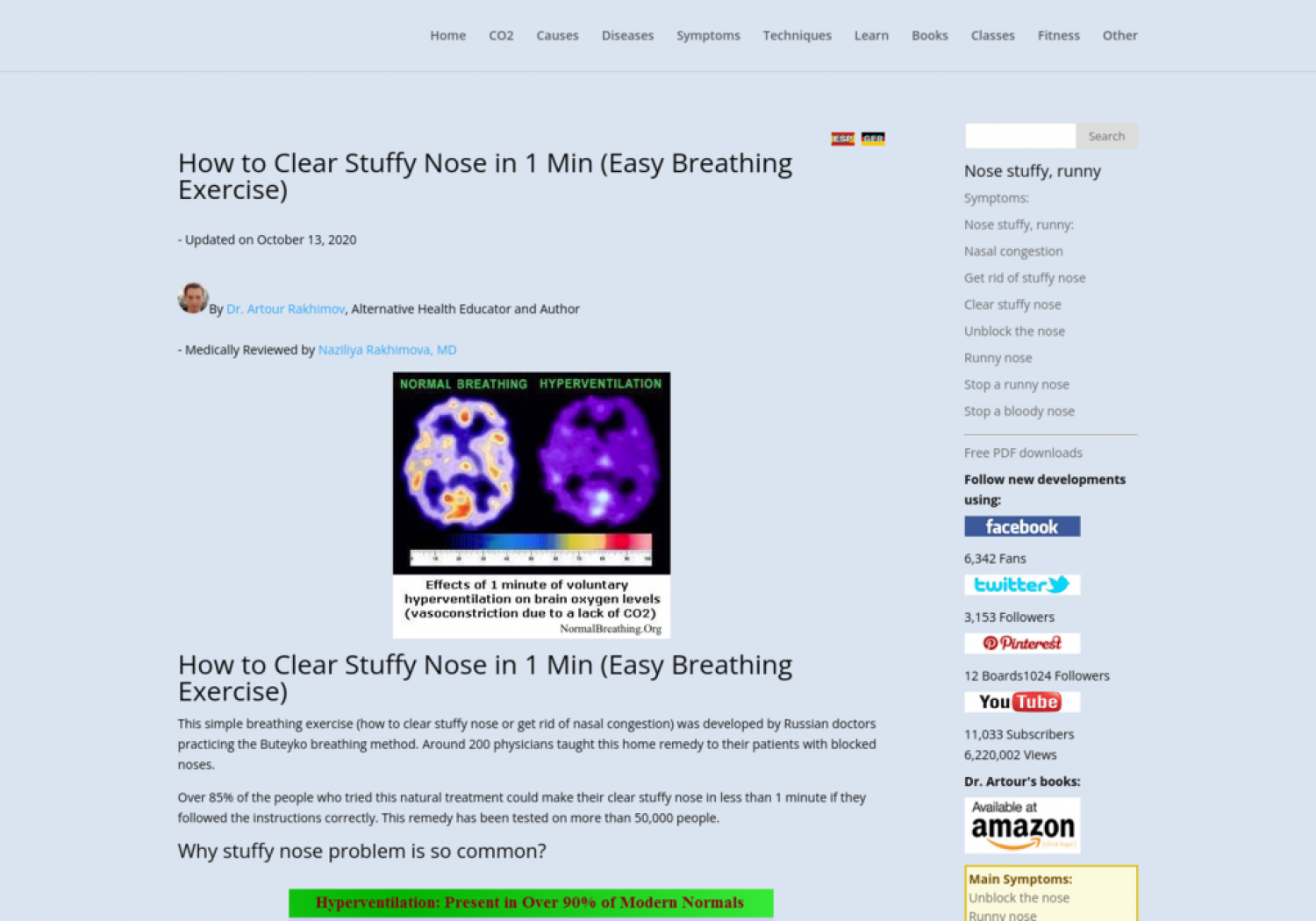 How to Clear Stuffy Nose in 1 Min Infographic