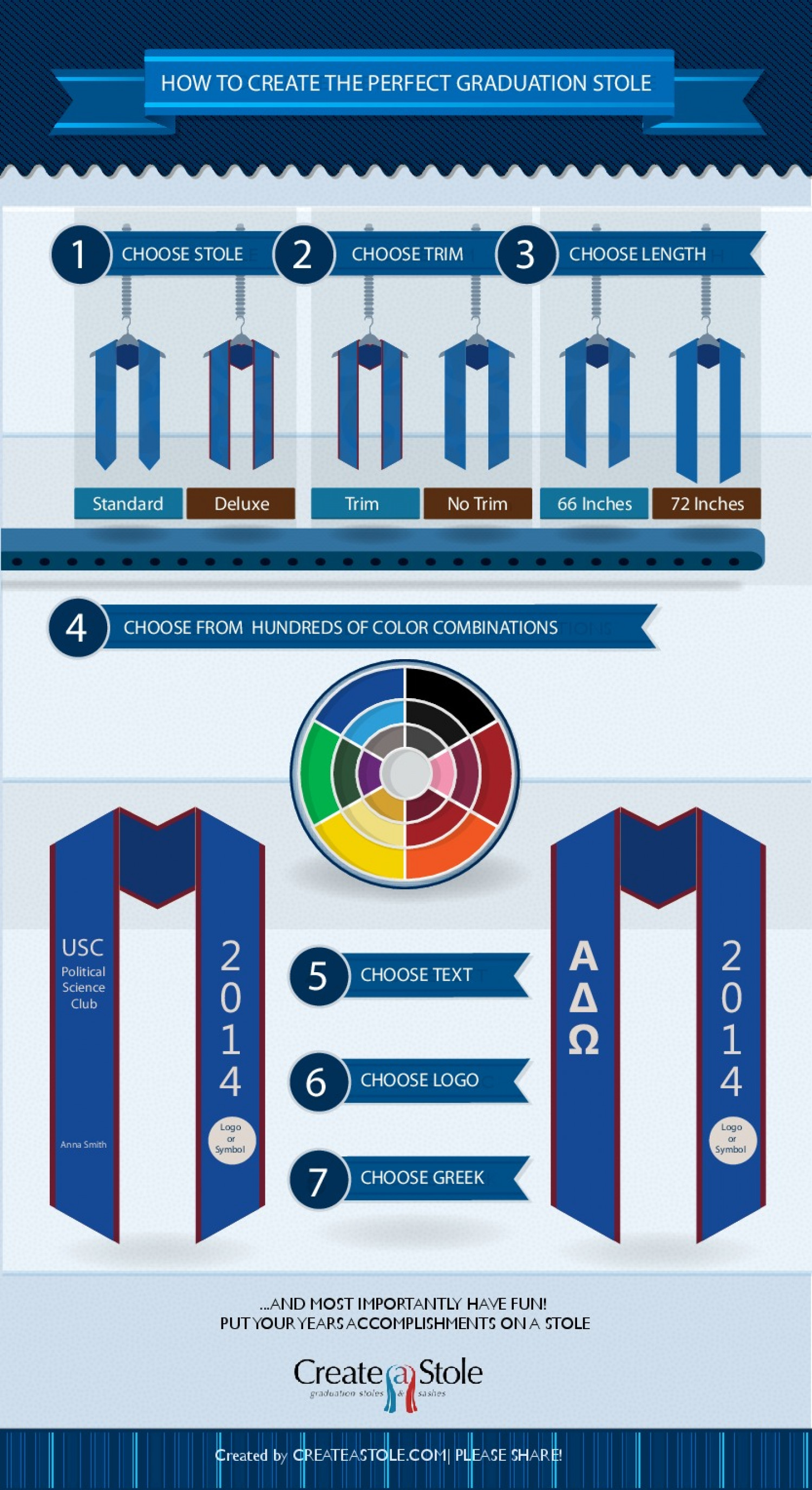 How To Create The Perfect Graduation Stole Infographic