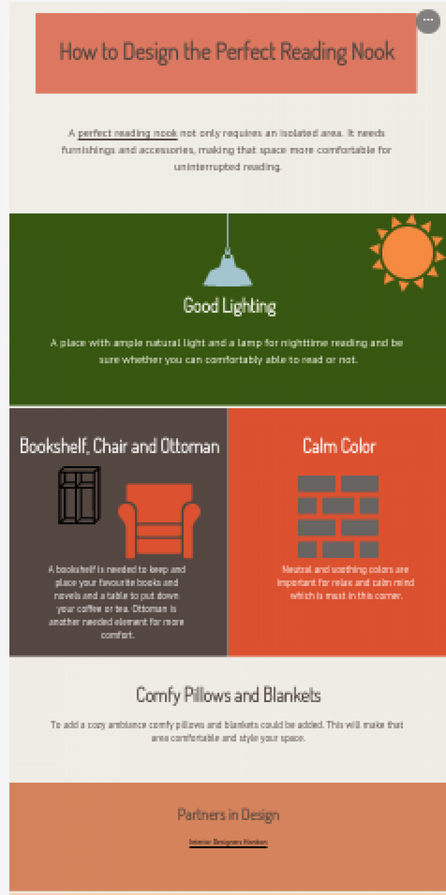 How to Design the Perfect Reading Nook Infographic