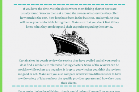 How to Find a Best Fishing Charter Service? Infographic