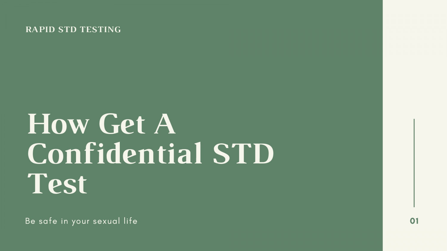 How to Get a Confidential STD Test - Guide For STD Test   Infographic