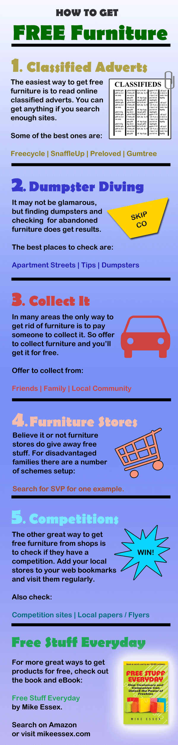 How to Get Free Furniture Infographic