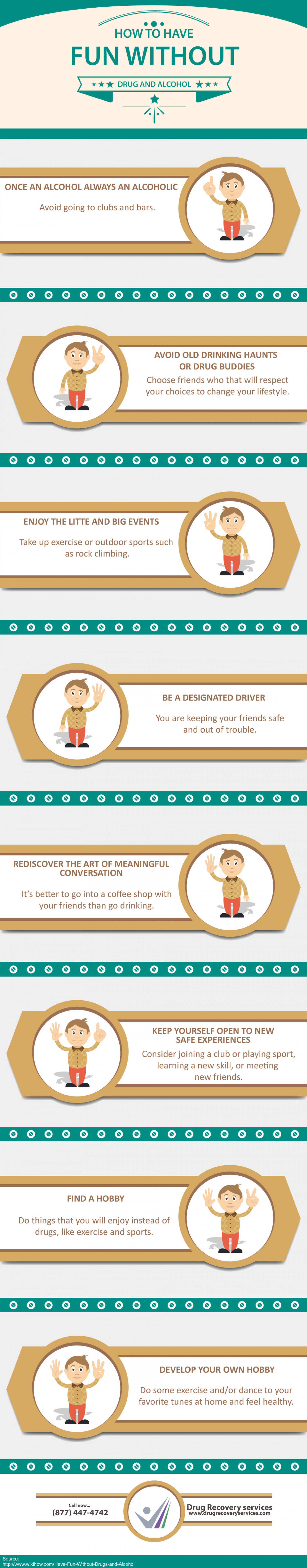 How to Have Fun without Drugs and Alcohol | Drug Recovery Services Infographic