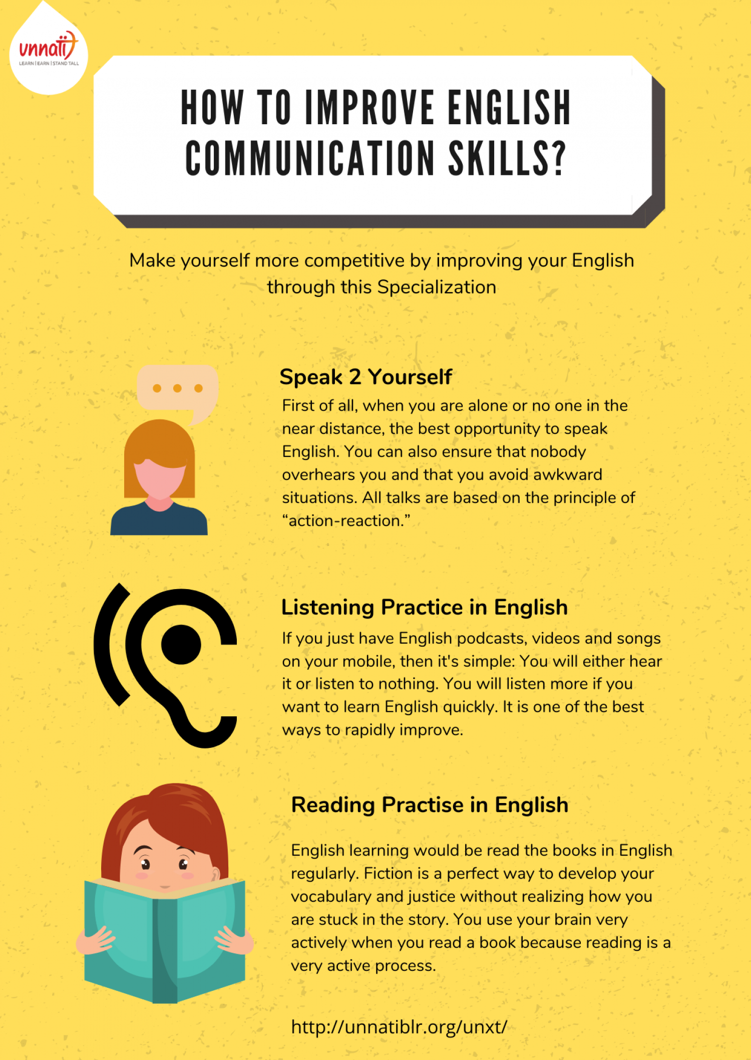 How to Improve your English Speaking Skills? Infographic