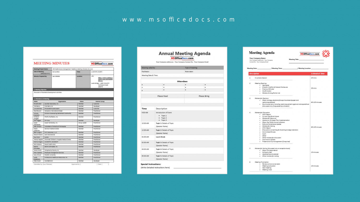 How to make a meeting agenda? Infographic