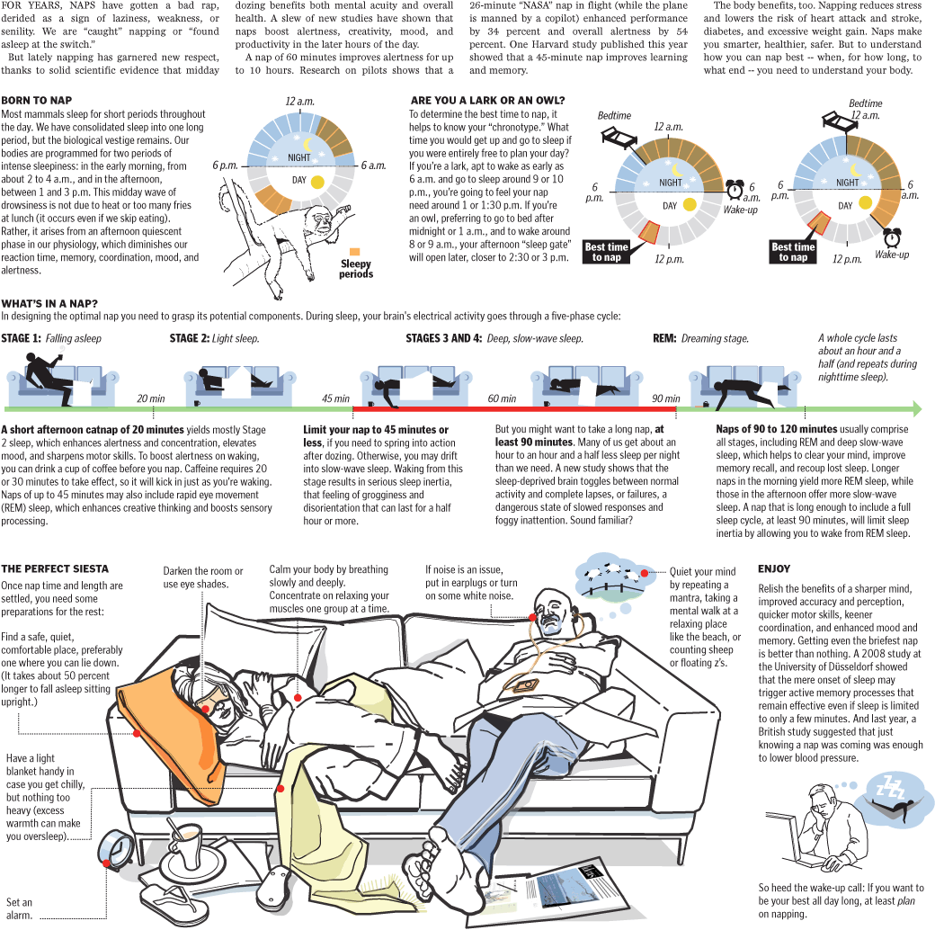 How to Nap Infographic