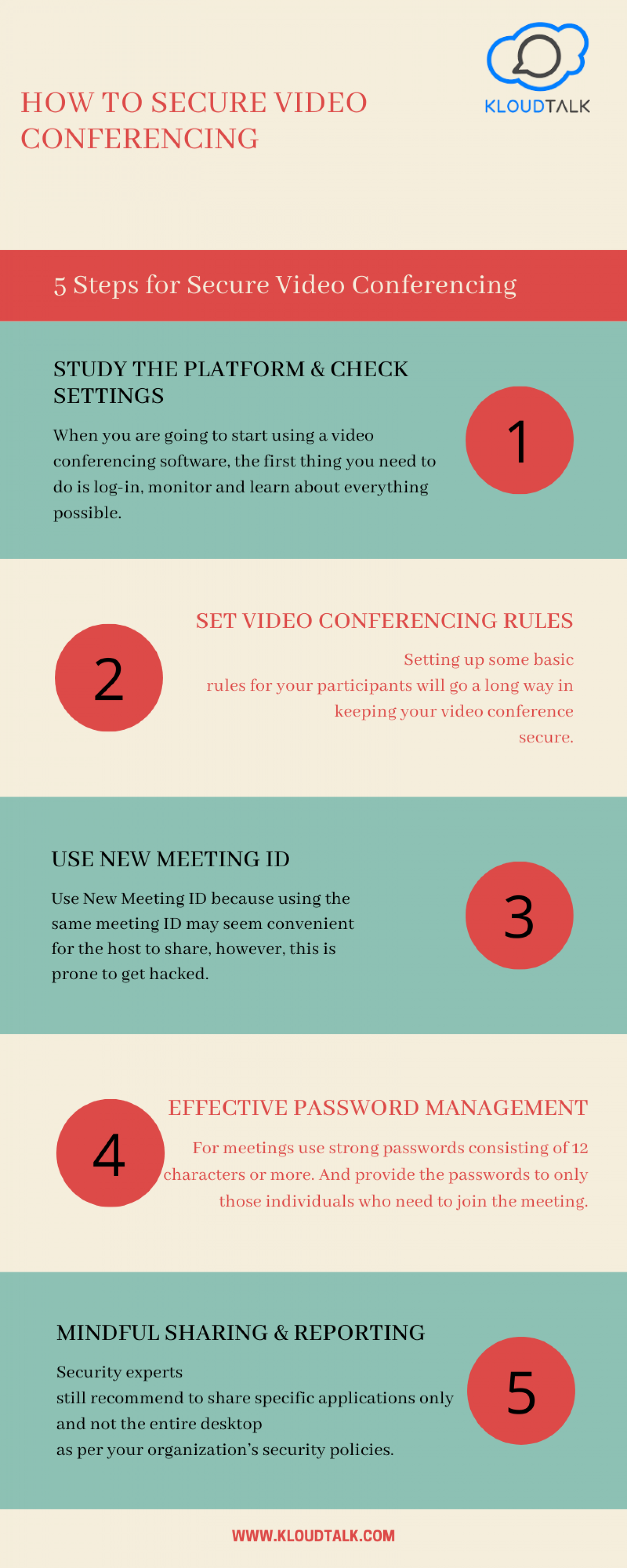 How to Secure Video Conferencing Infographic
