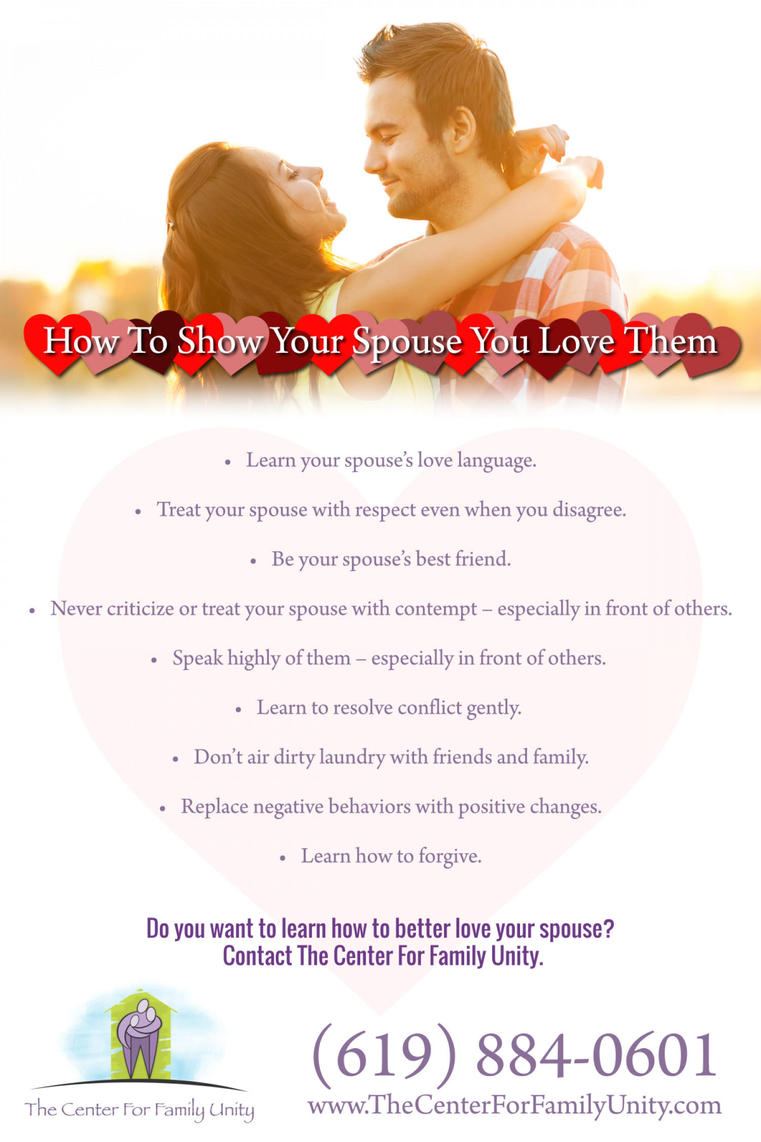 How To Show Your Spouse You Love Them Infographic