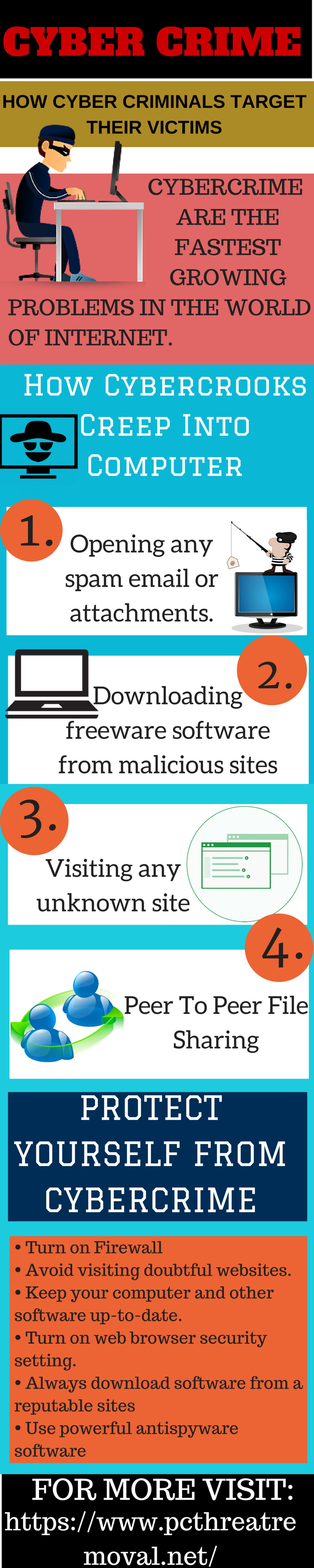 How To Stay Away From Cybercriminals Infographic