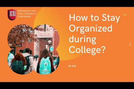 How to Stay Organized during College? ICRI India Infographic
