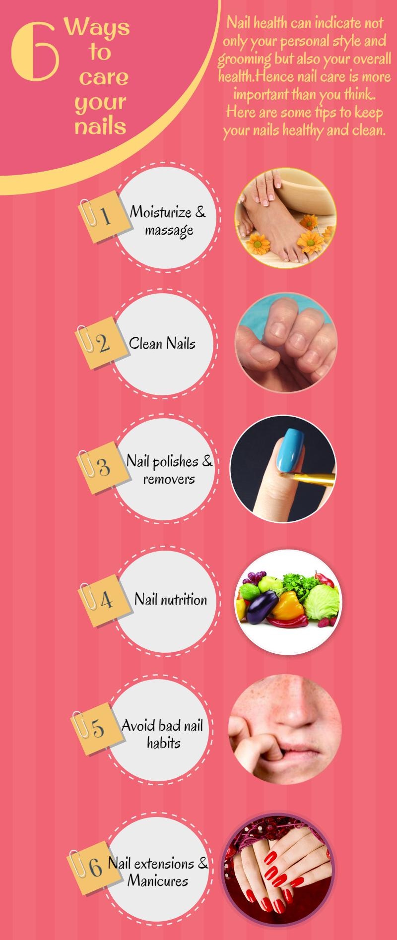 How To Take Care Of Your Nails Visual Ly