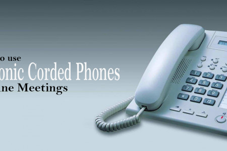 How to Use Panasonic Corded Phones for Online Meetings Infographic