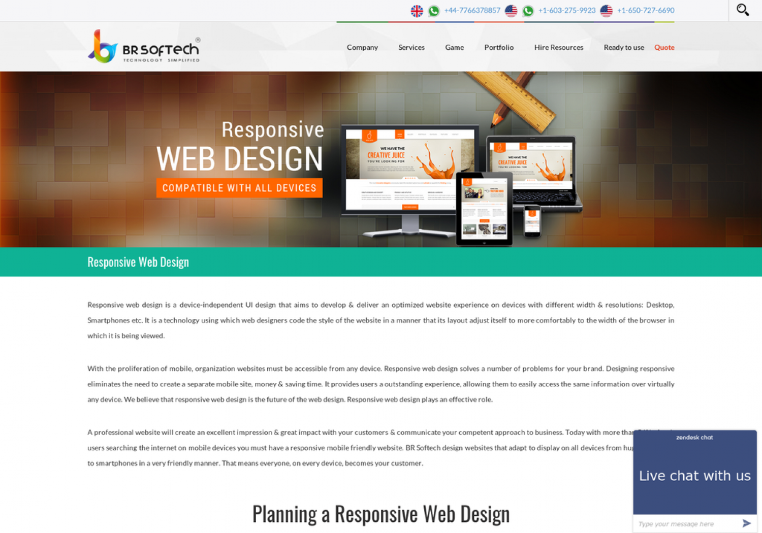 HTML5 Responsive Web Design Company in India Infographic