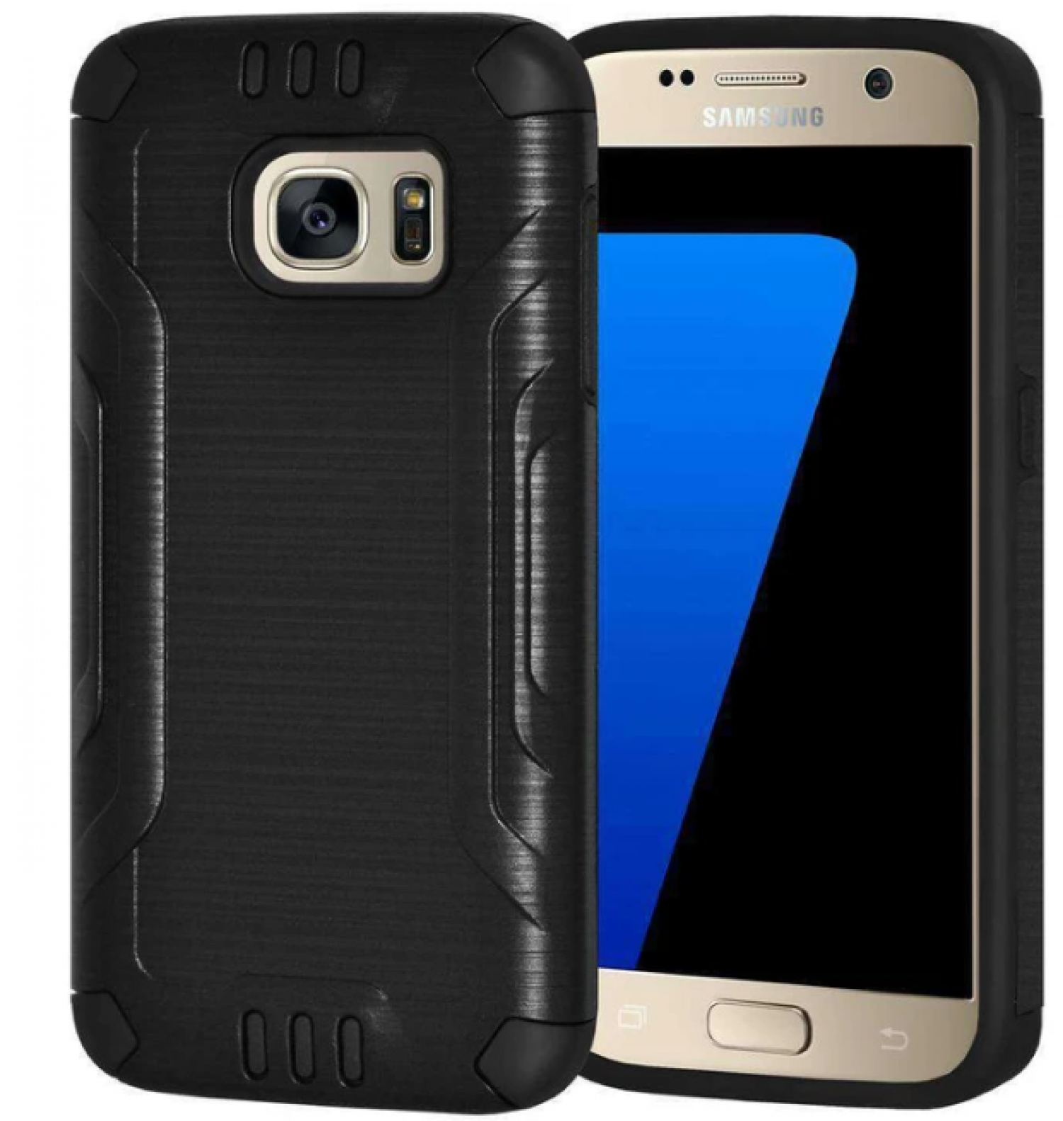 Hybrid Shockproof dual layer Case for Samsung GALAXY S7 Infographic