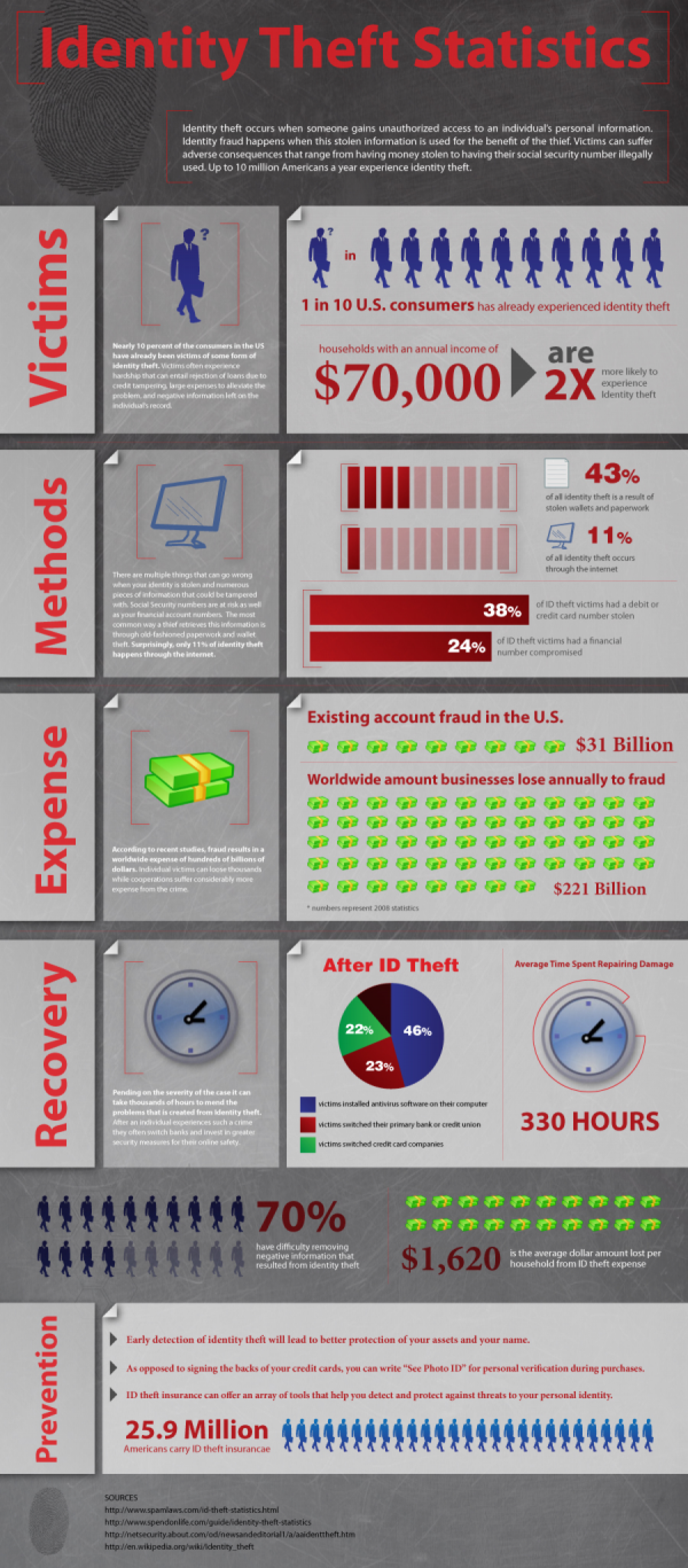 Identity Theft Statistics  Infographic