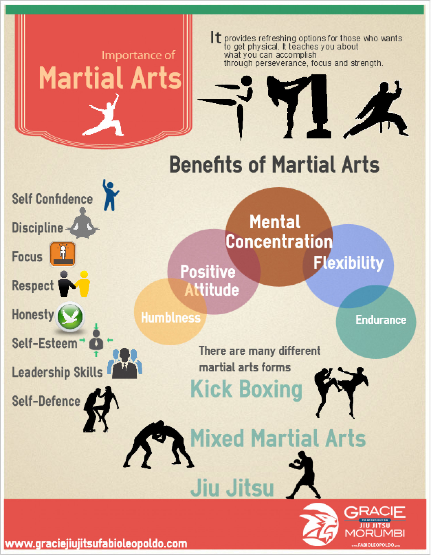 Importance of Martial Arts Infographic