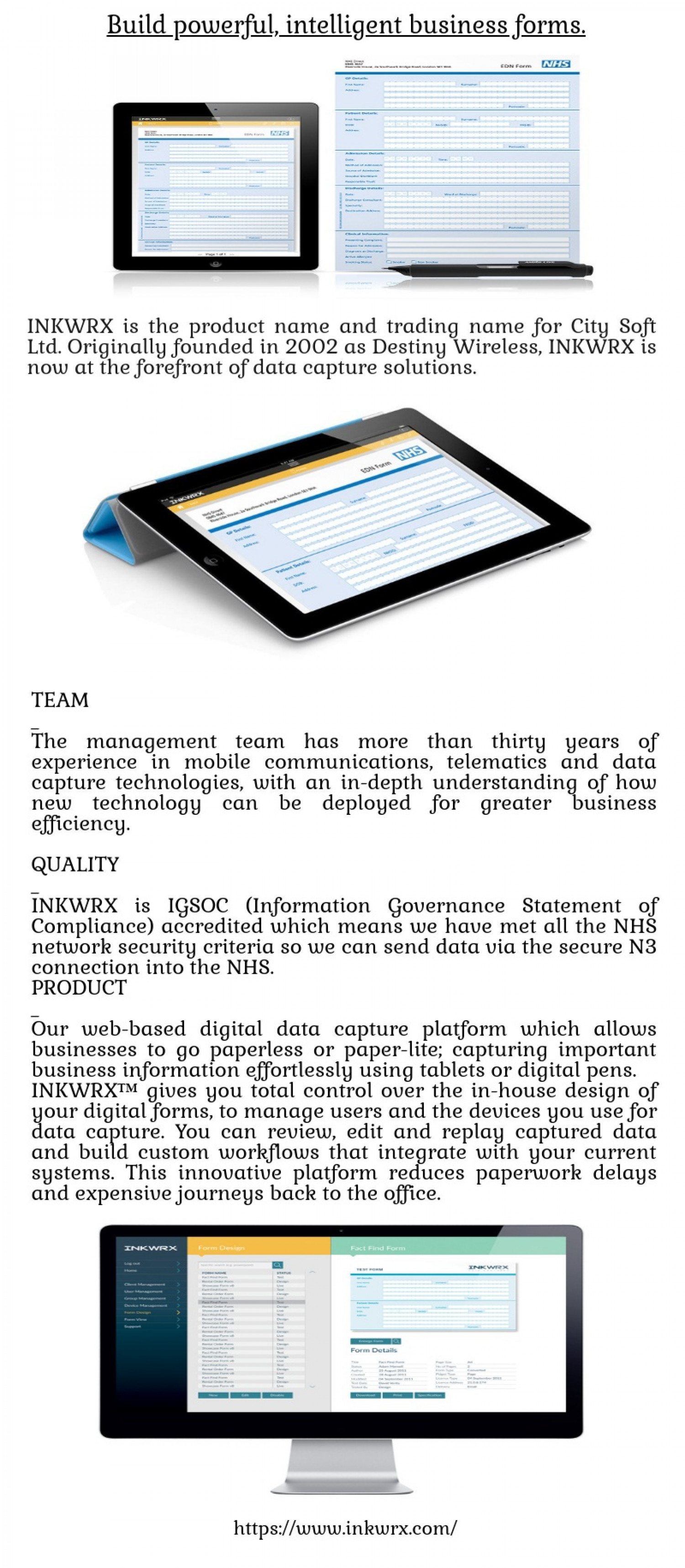 Increase Accuracy with Data Collection Form  INKWRX Infographic