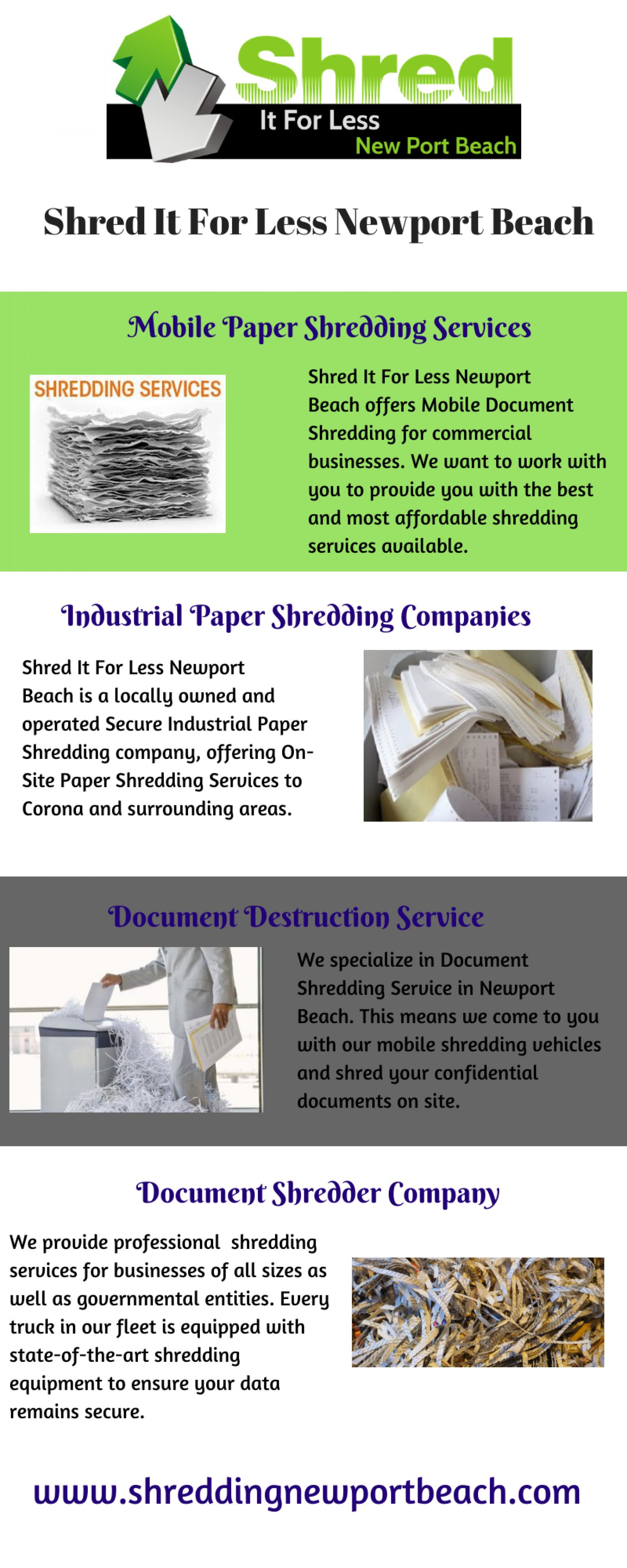 Industrial Paper Shredding Companies Infographic